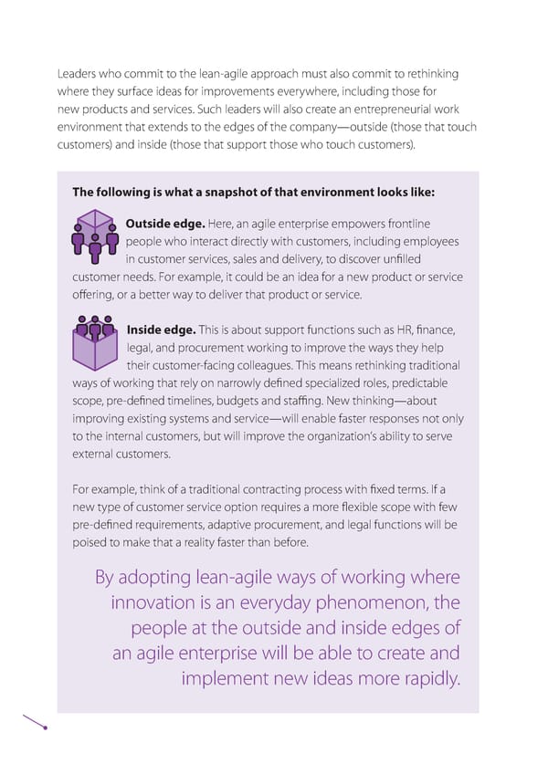 Enterprise Agility:  Pushing Innovation to the  Edge of the Organization - Page 5