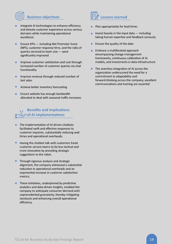 AI Flipbook | TCS AI for Business Study: Key Findings Report - Page 19
