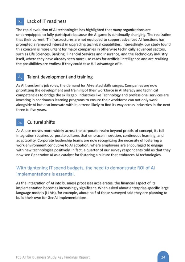 AI Flipbook | TCS AI for Business Study: Key Findings Report - Page 24