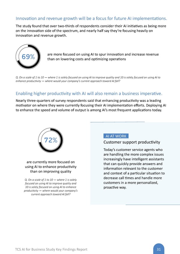 AI Flipbook | TCS AI for Business Study: Key Findings Report - Page 31