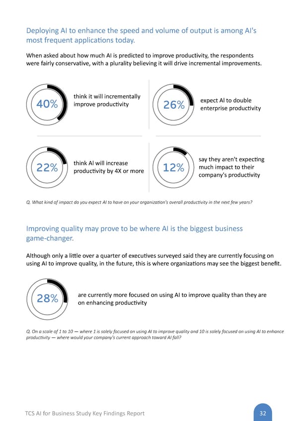 AI Flipbook | TCS AI for Business Study: Key Findings Report - Page 32