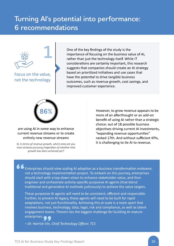AI Flipbook | TCS AI for Business Study: Key Findings Report - Page 35