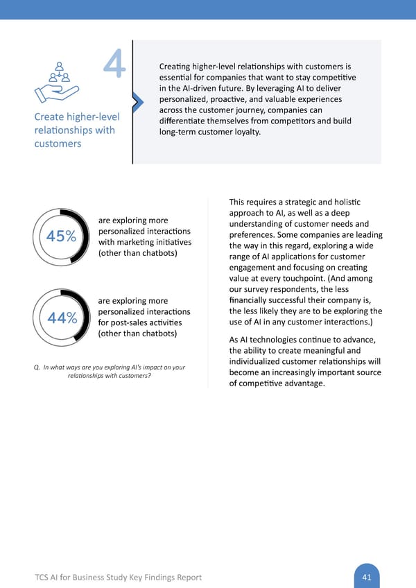 AI Flipbook | TCS AI for Business Study: Key Findings Report - Page 41