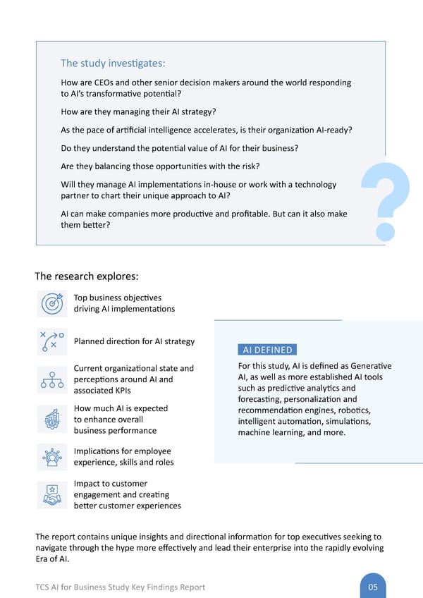 TCS AI for Business Study: Key Findings Report - Page 5
