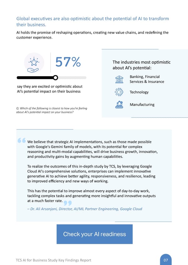 TCS AI for Business Study: Key Findings Report - Page 7