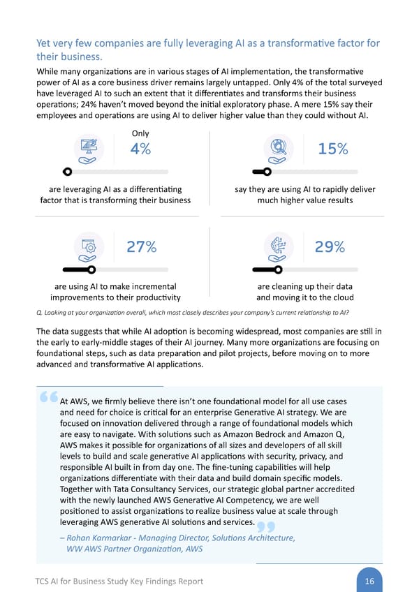TCS AI for Business Study: Key Findings Report - Page 16