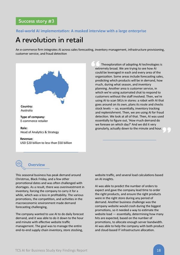 TCS AI for Business Study: Key Findings Report - Page 18