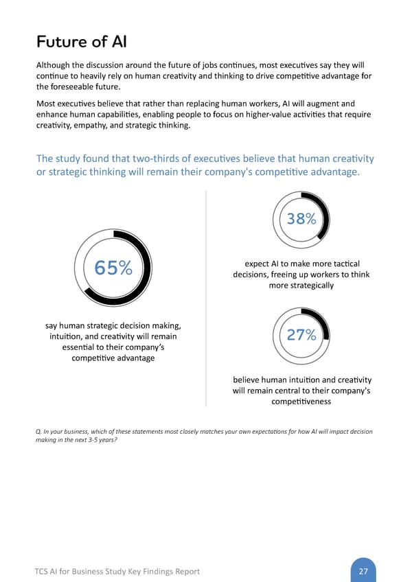 TCS AI for Business Study: Key Findings Report - Page 27