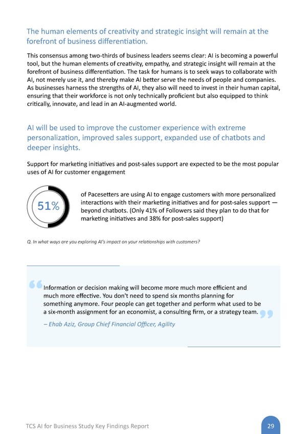 TCS AI for Business Study: Key Findings Report - Page 29