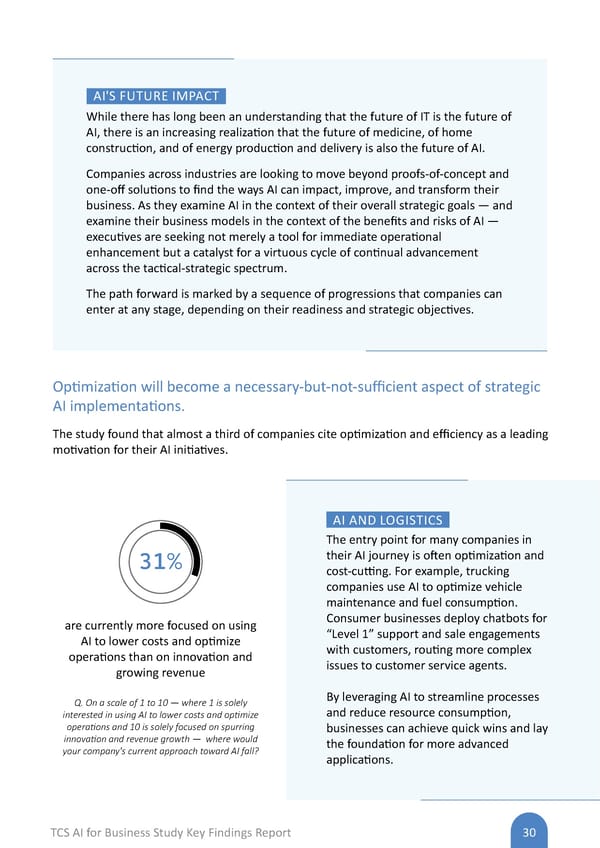 TCS AI for Business Study: Key Findings Report - Page 30