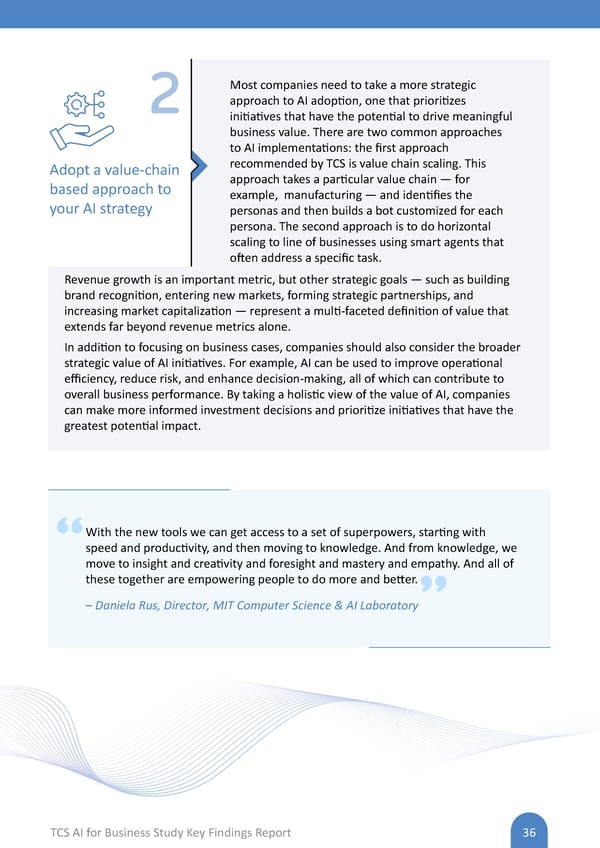 TCS AI for Business Study: Key Findings Report - Page 36